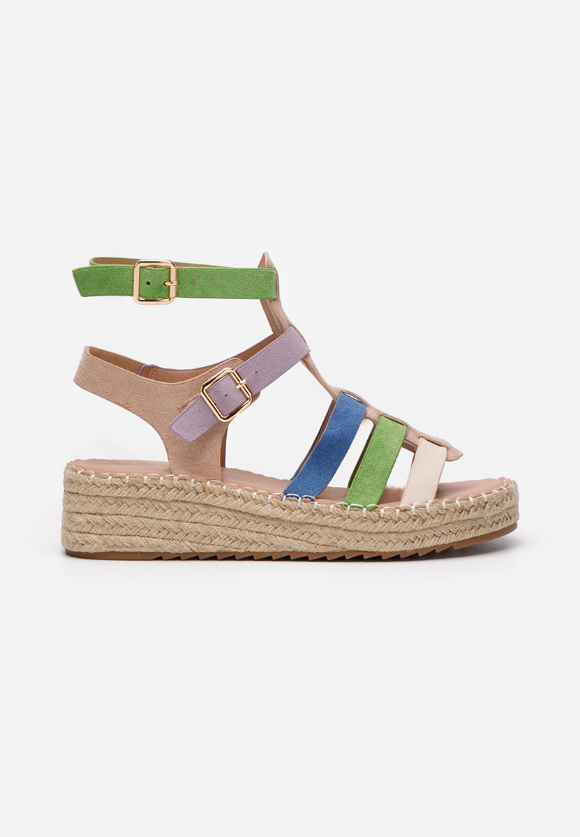 Viacfarebné sandály espadrilky Sanjana