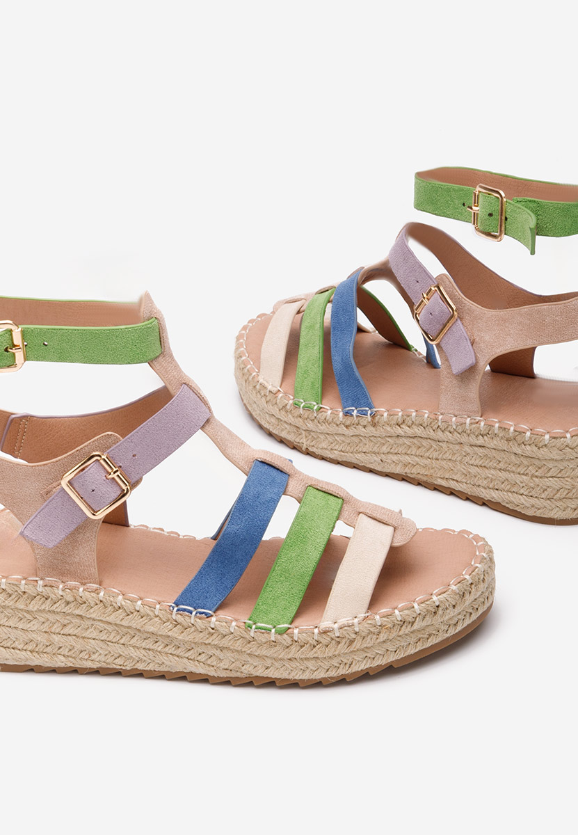 Viacfarebné sandály espadrilky Sanjana