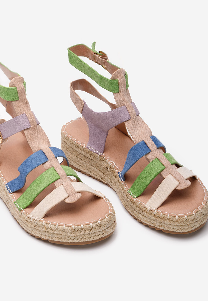 Viacfarebné sandály espadrilky Sanjana