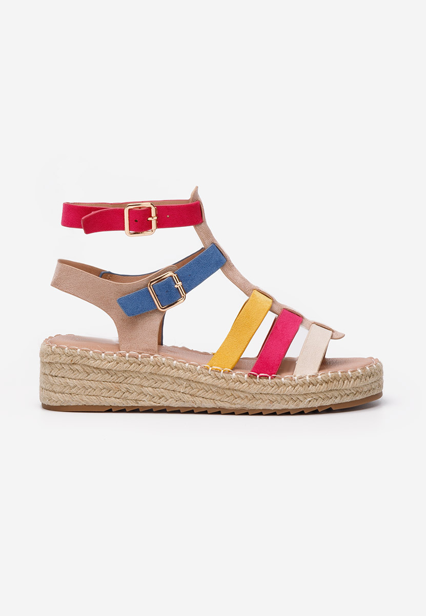 Viacfarebné sandály espadrilky Sanjana V2
