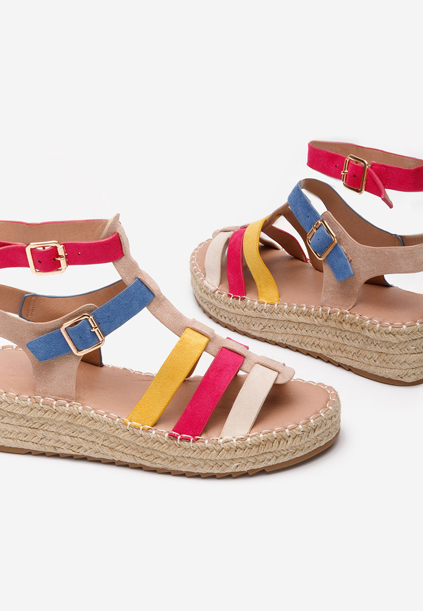Viacfarebné sandály espadrilky Sanjana V2