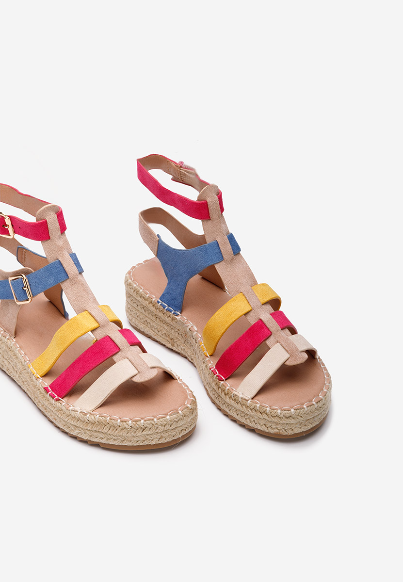 Viacfarebné sandály espadrilky Sanjana V2