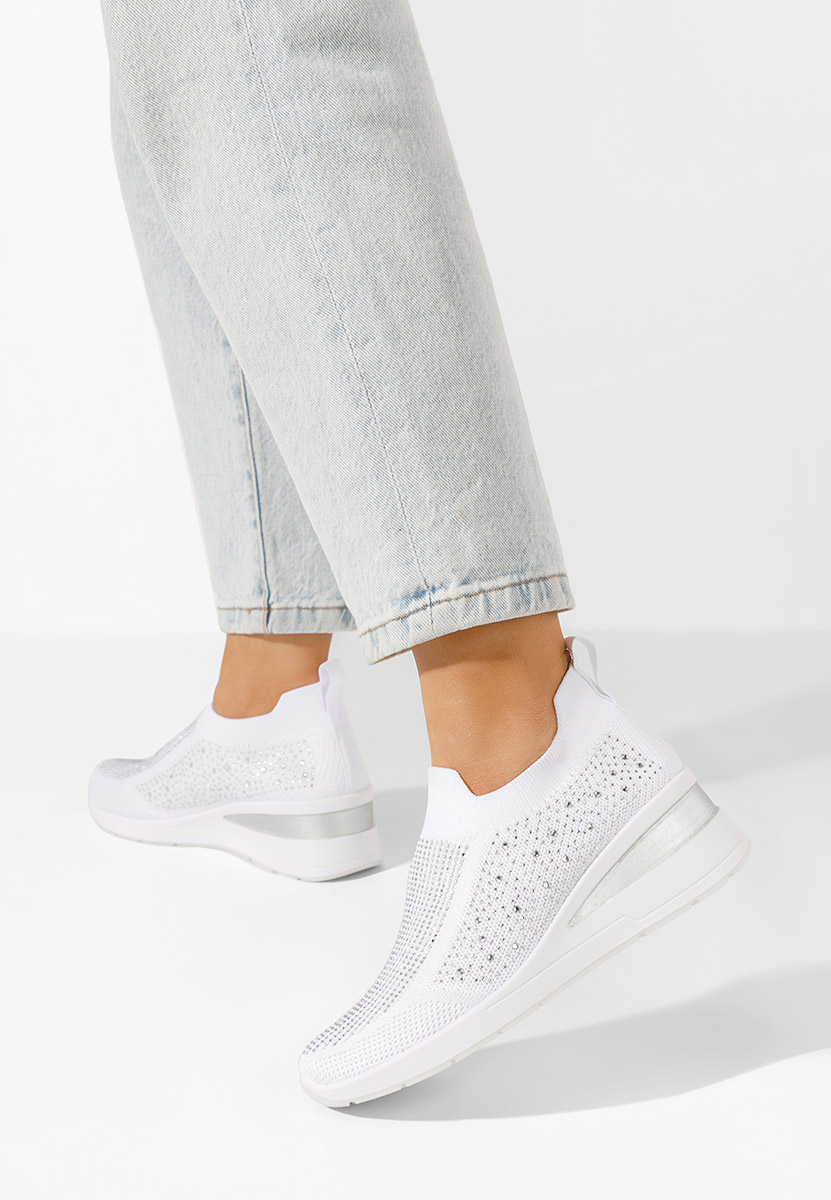 Bílé slip on tenisky Amelie