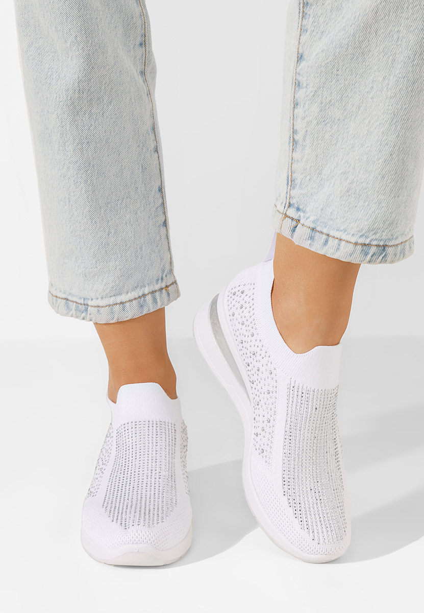 Bílé slip on tenisky Amelie