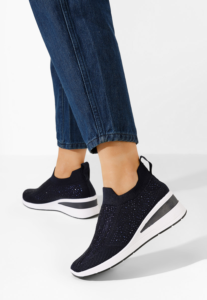 Tmavě modré slip on tenisky Amelie