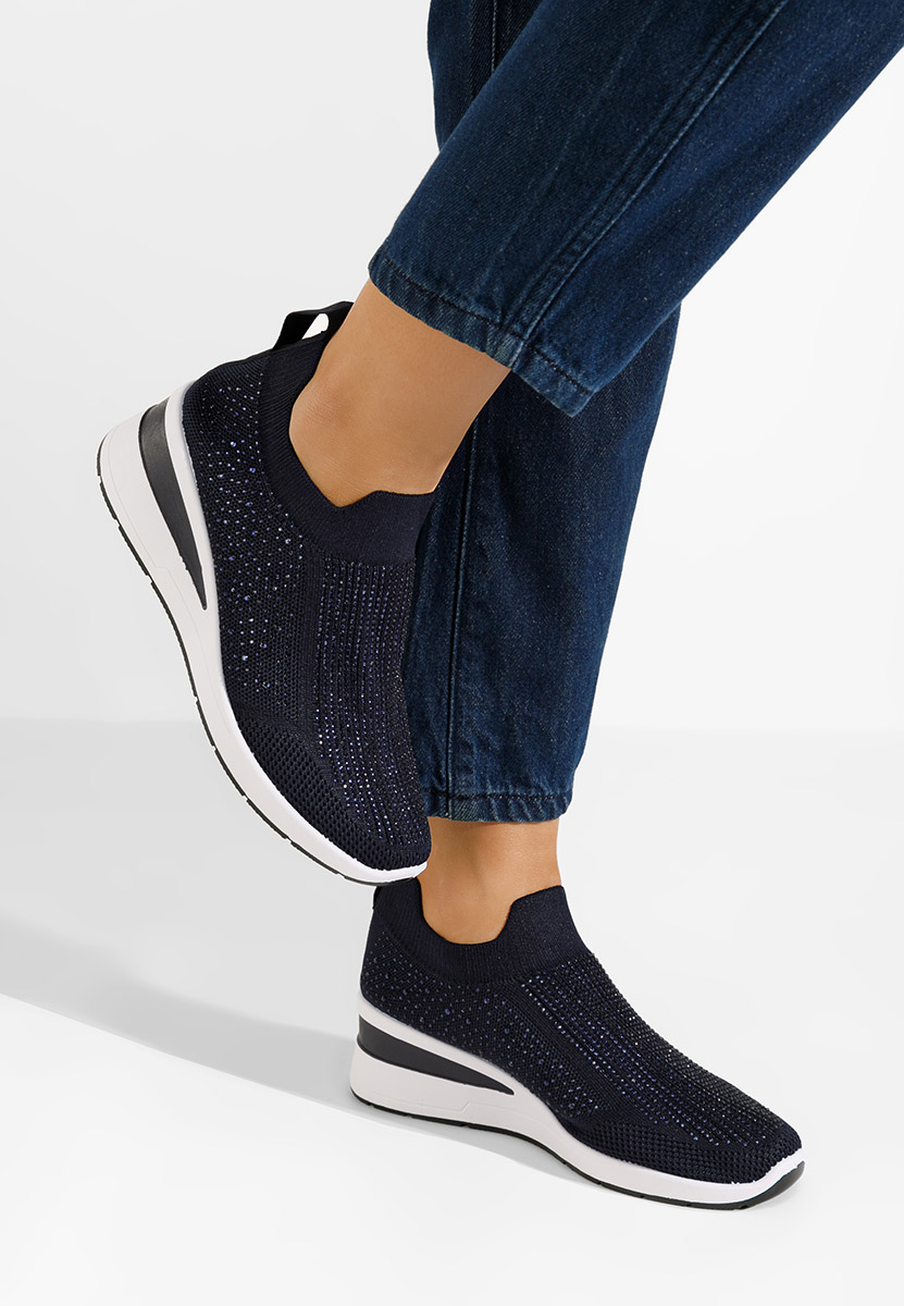 Tmavě modré slip on tenisky Amelie