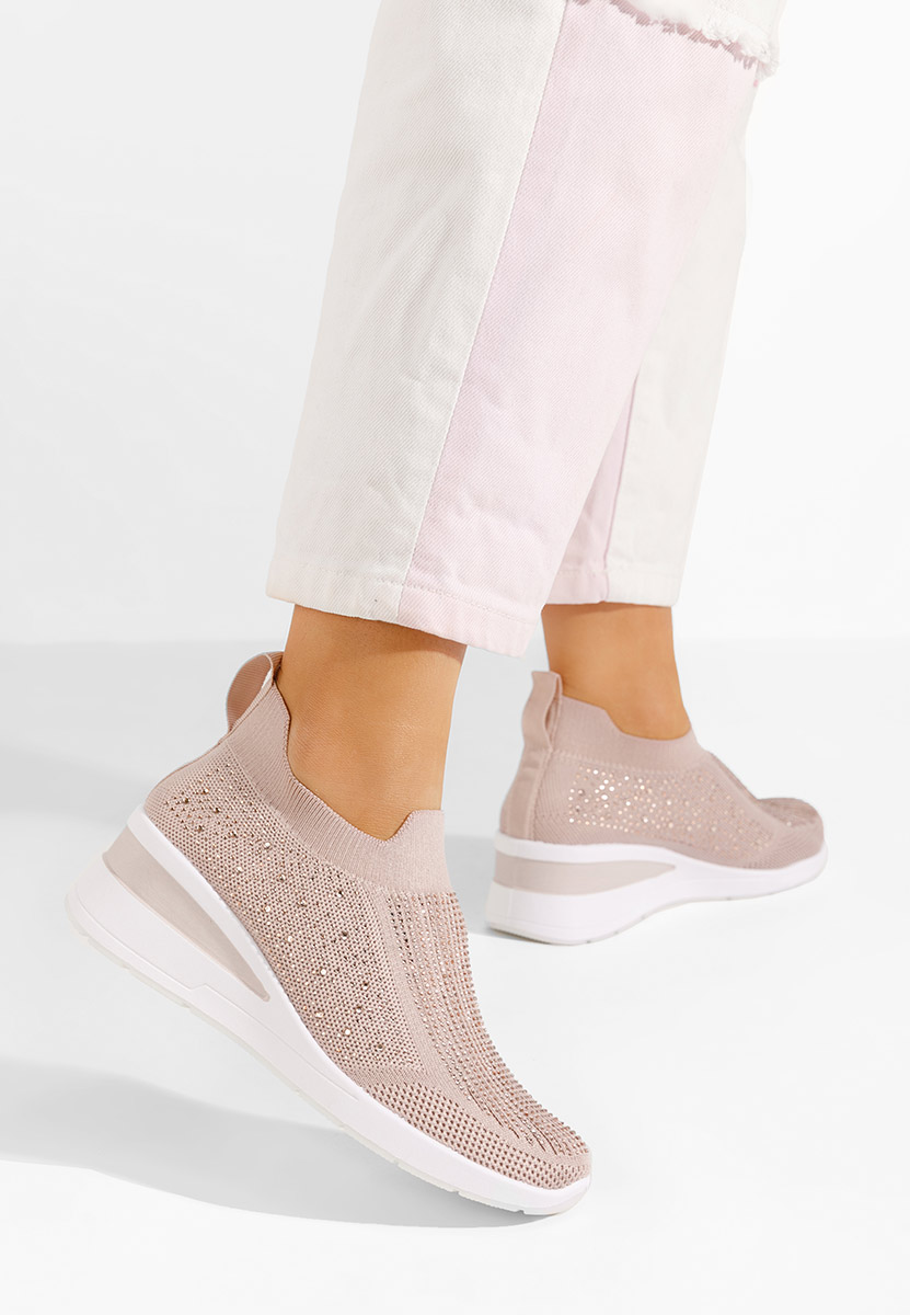 Ružové slip on tenisky Amelie