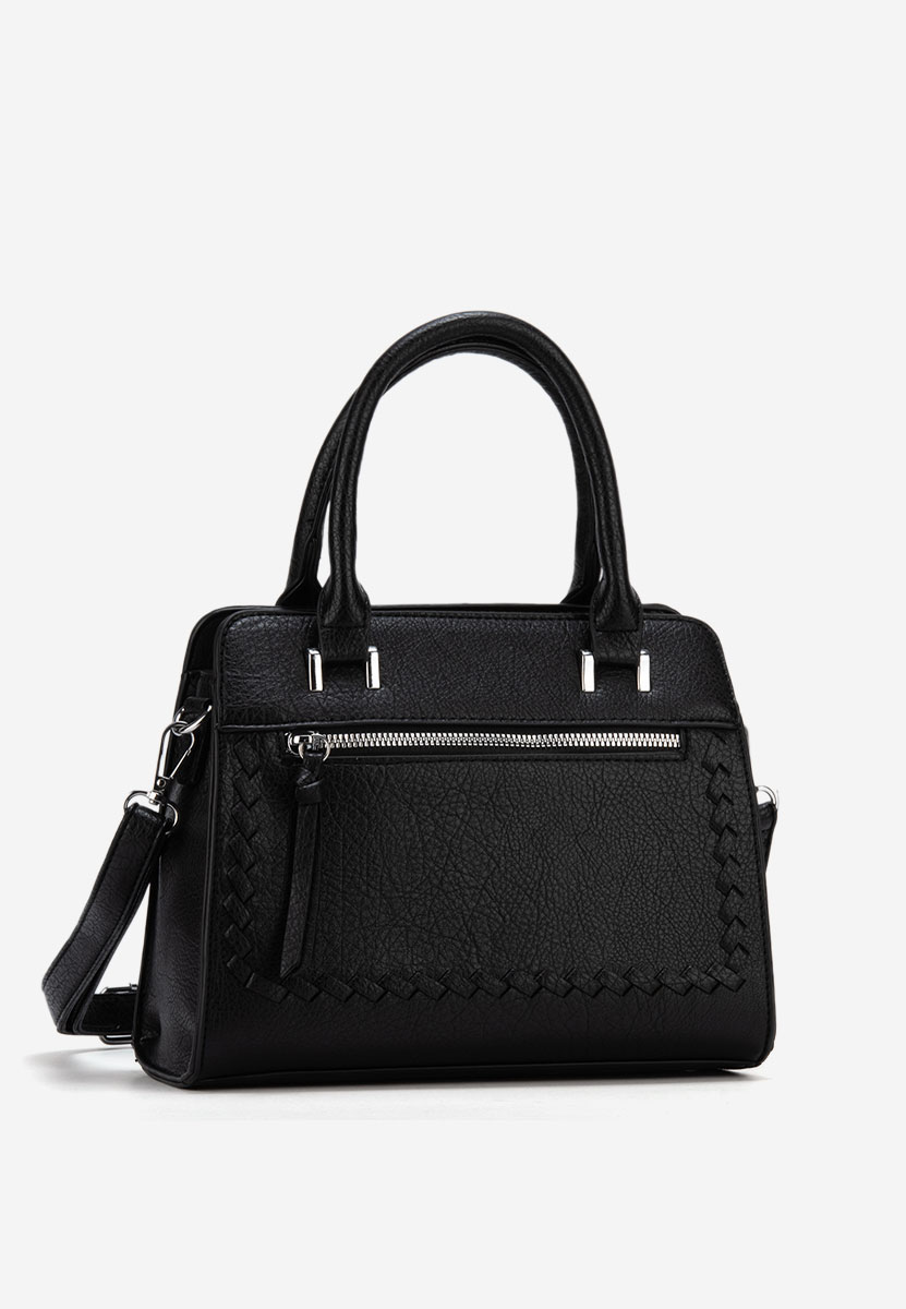 Černá rukojeť kabelky Merissa