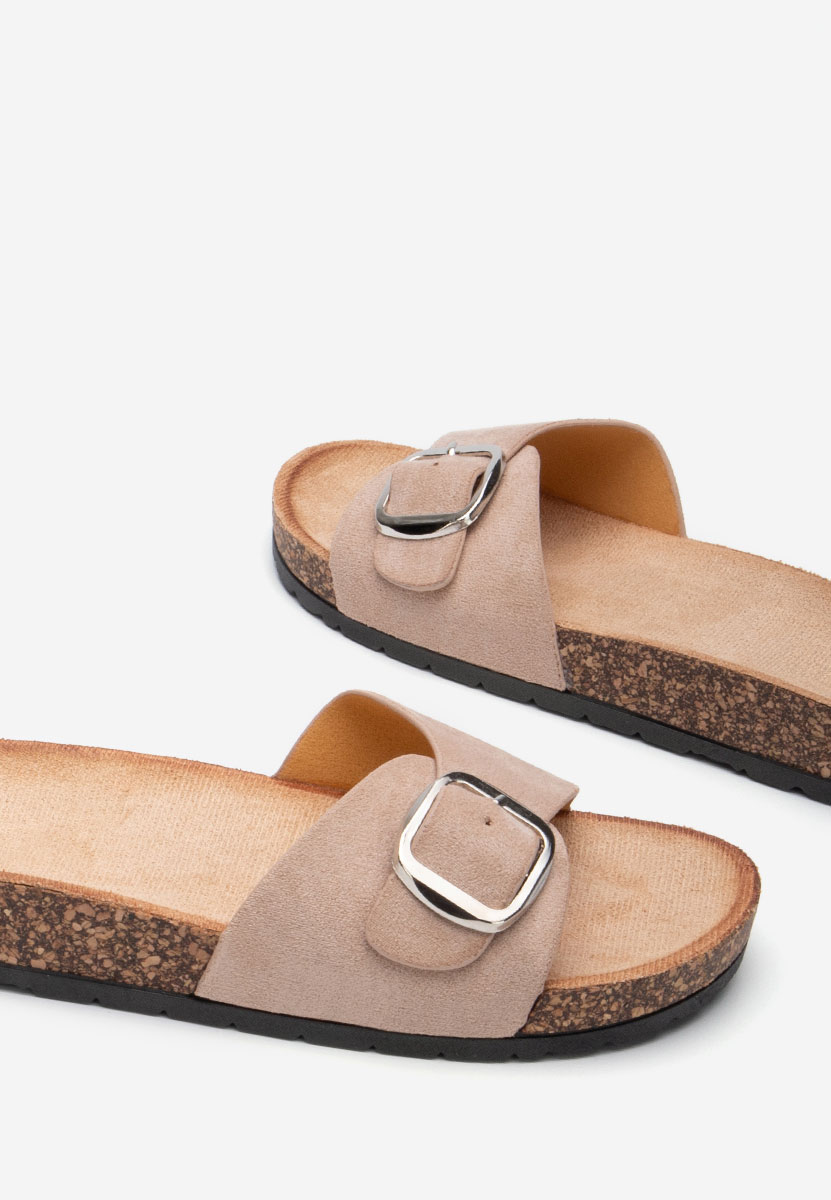 Khaki dámské pantofle Andrina