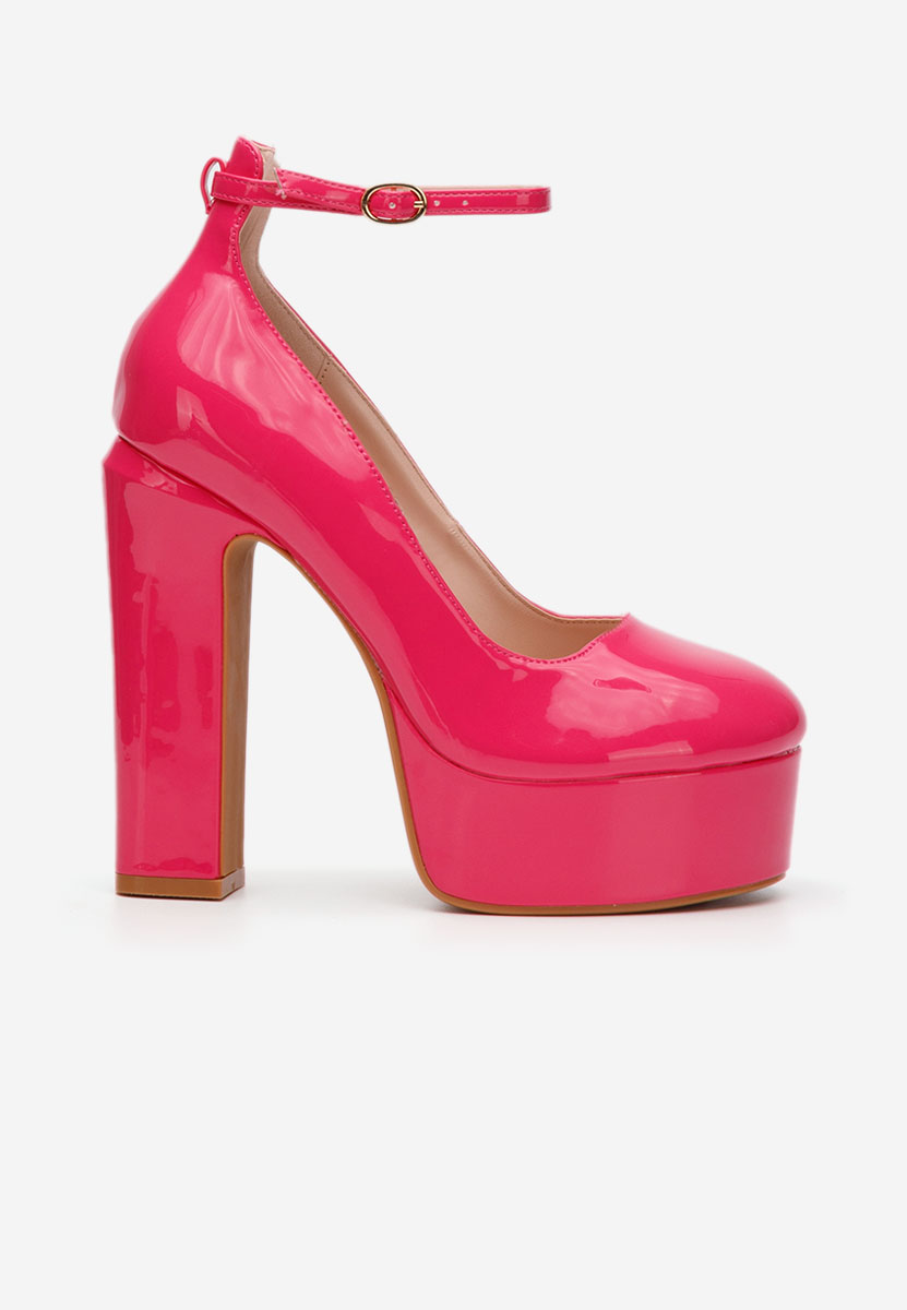 Fuchsiové lodičky s platformou Matea V3