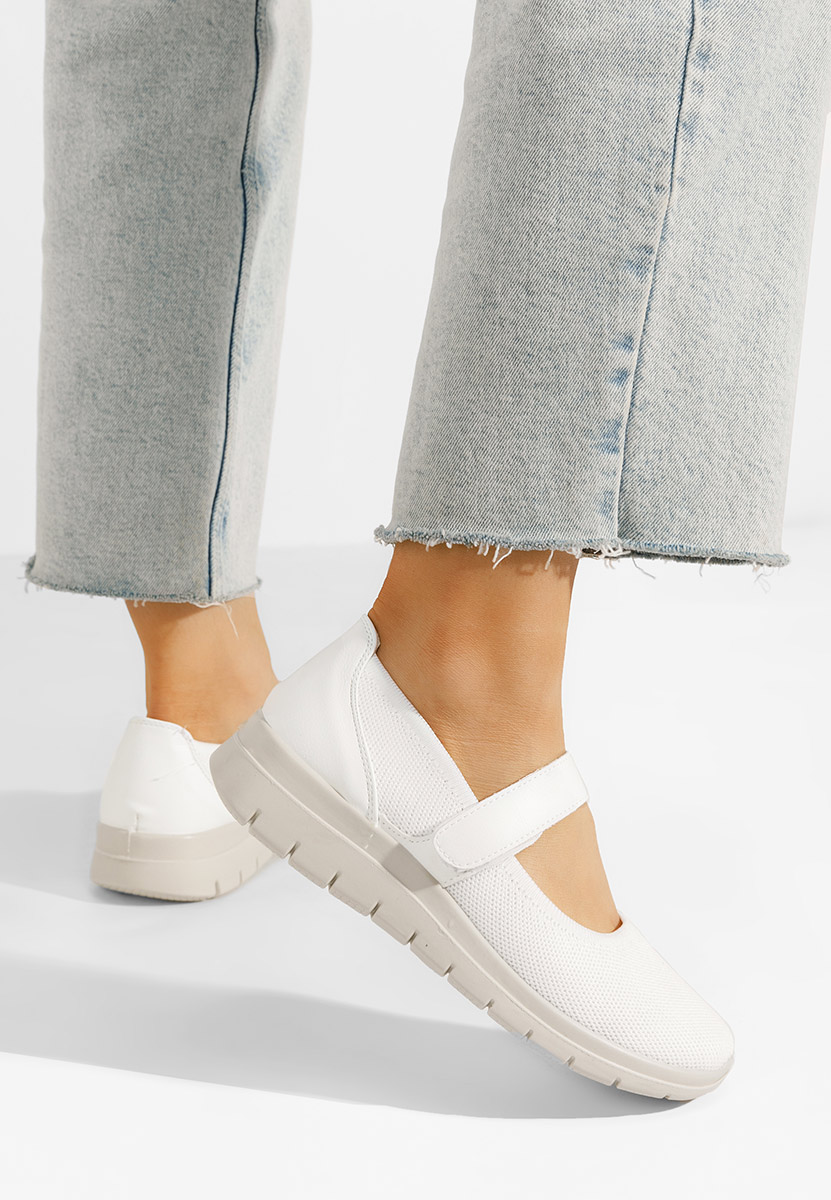 Bílé dámské baleríny Maila