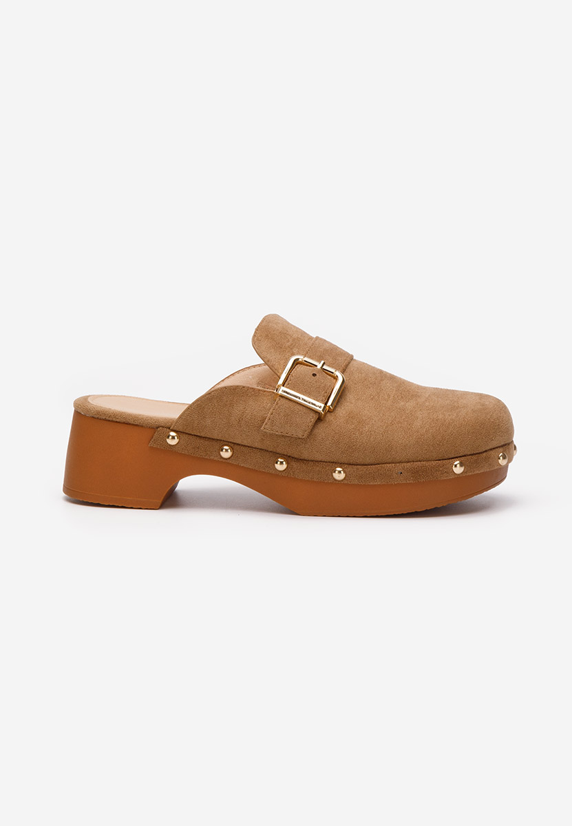 Khaki dámské dřeváky Advika V2