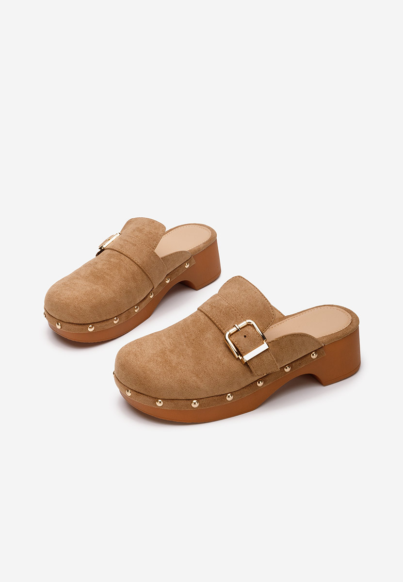 Khaki dámské dřeváky Advika V2