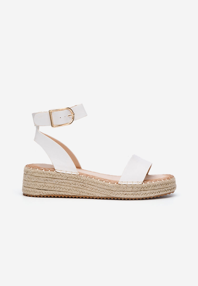 Bílé sandály espadrilky Veldia