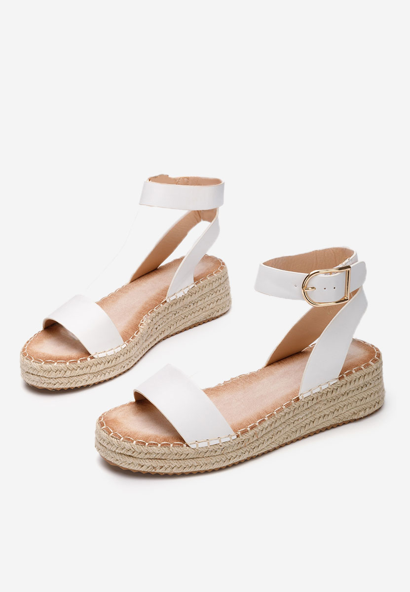 Bílé sandály espadrilky Veldia