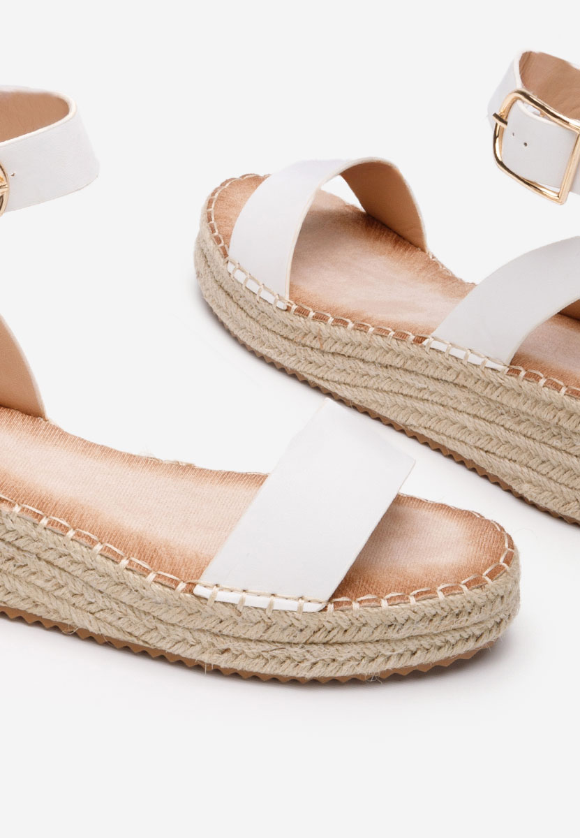 Bílé sandály espadrilky Veldia