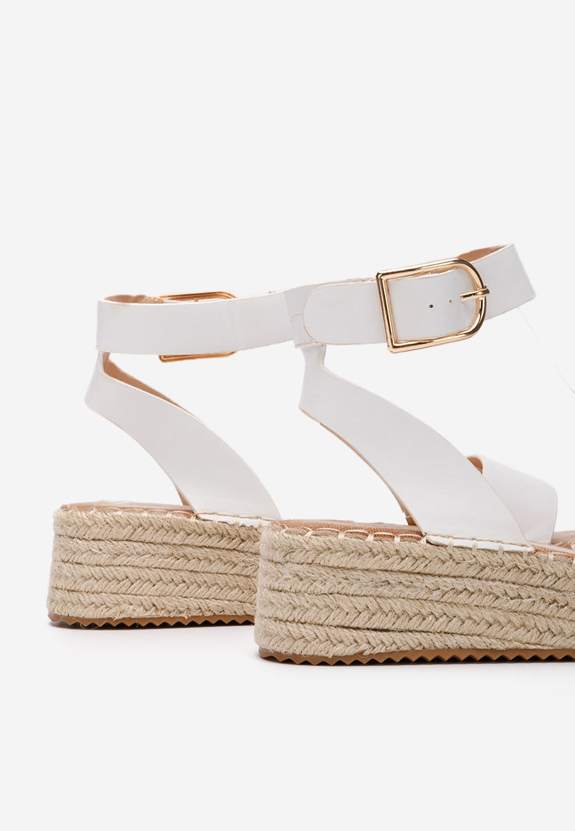 Bílé sandály espadrilky Veldia