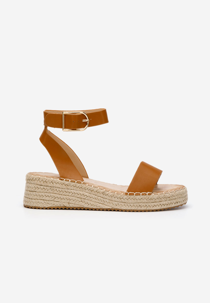 Camelové sandály espadrilky Veldia