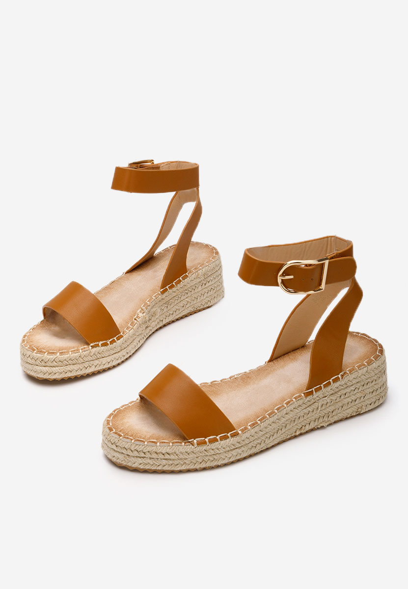 Camelové sandály espadrilky Veldia