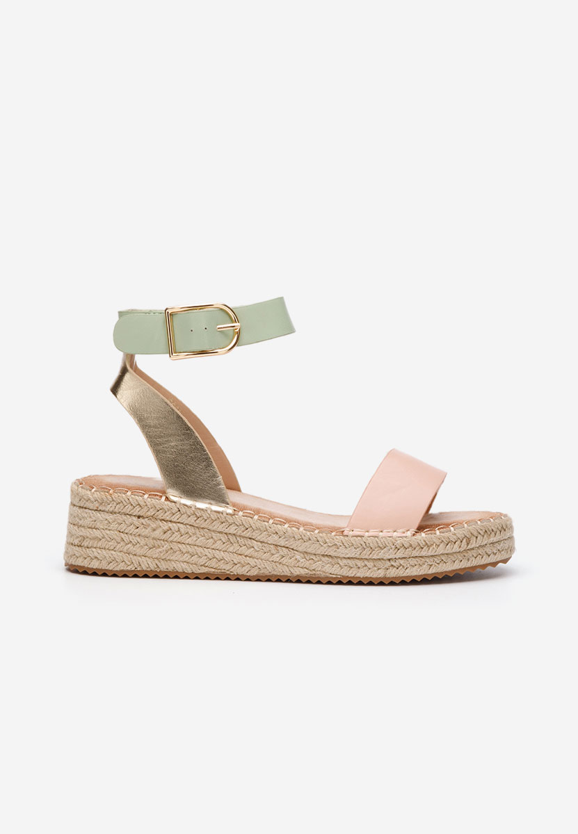 Viacfarebné sandály espadrilky Veldia