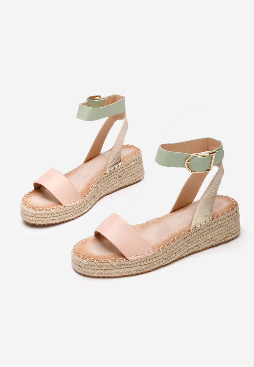Viacfarebné sandály espadrilky Veldia