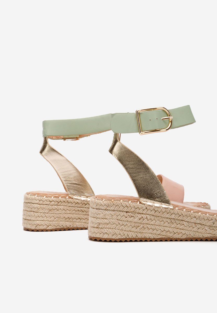 Viacfarebné sandály espadrilky Veldia