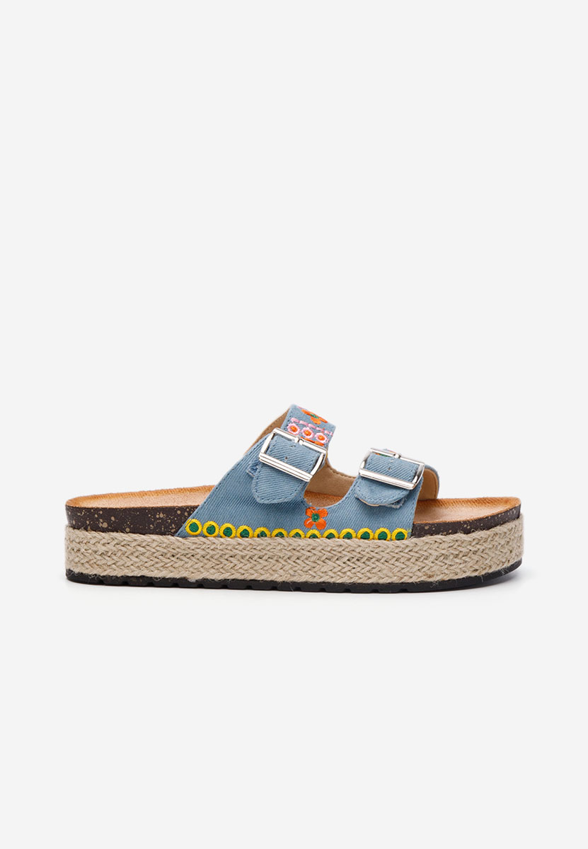 Denim pantofle dámské Jeanette V2