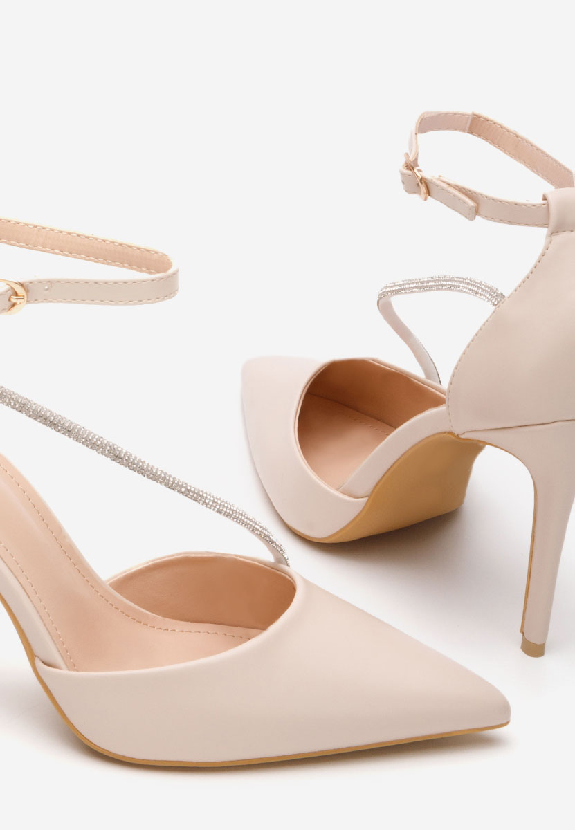 Béžové lodičky do špičky Honeya