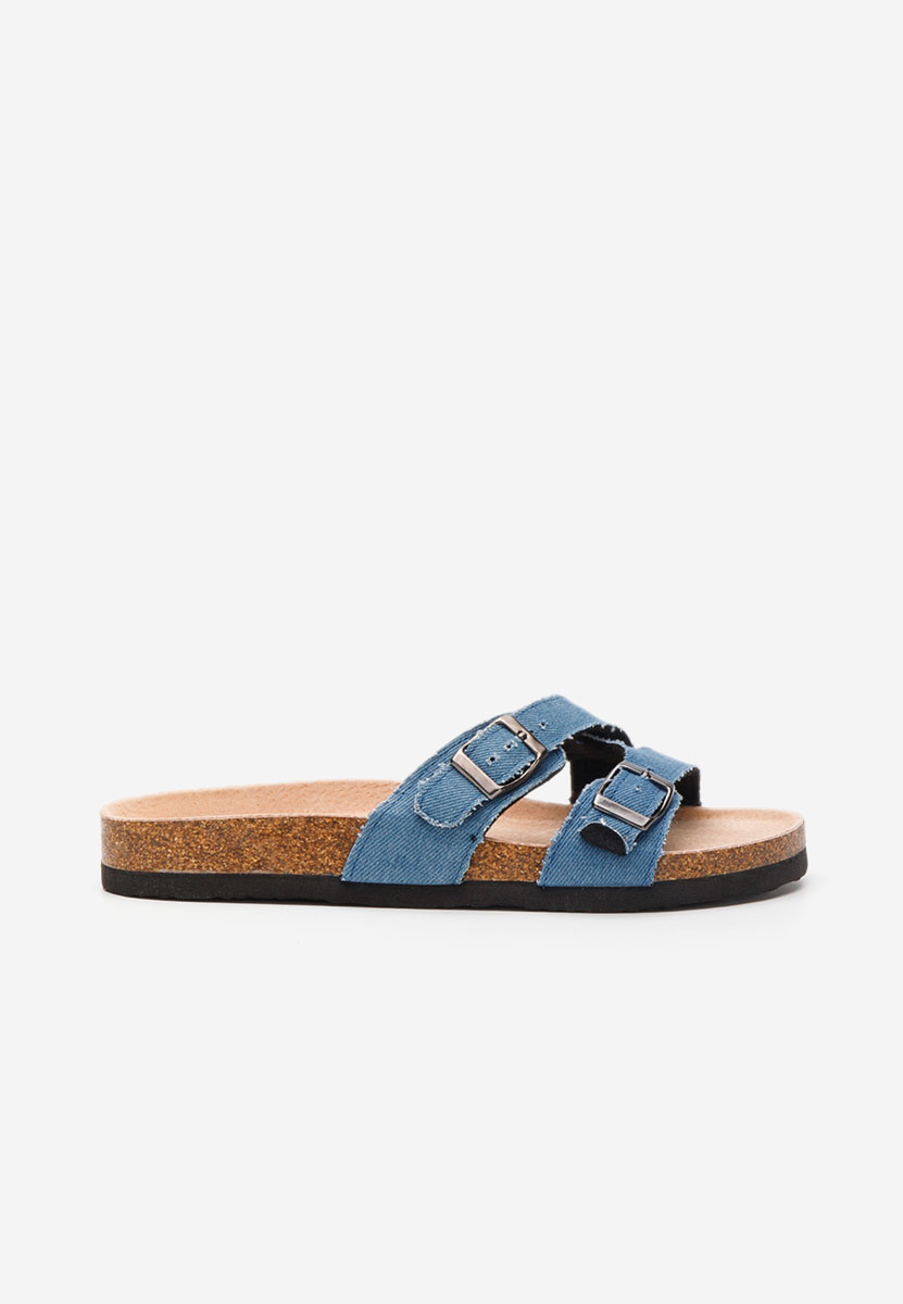 Denim pantofle dámské Viriana