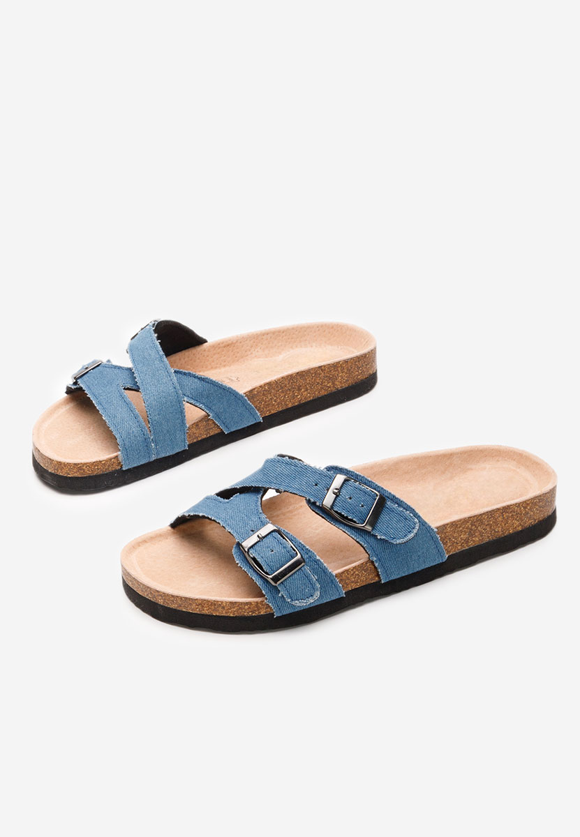 Denim pantofle dámské Viriana