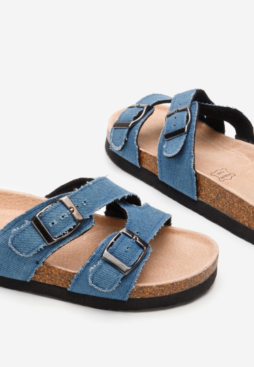 Denim pantofle dámské Viriana