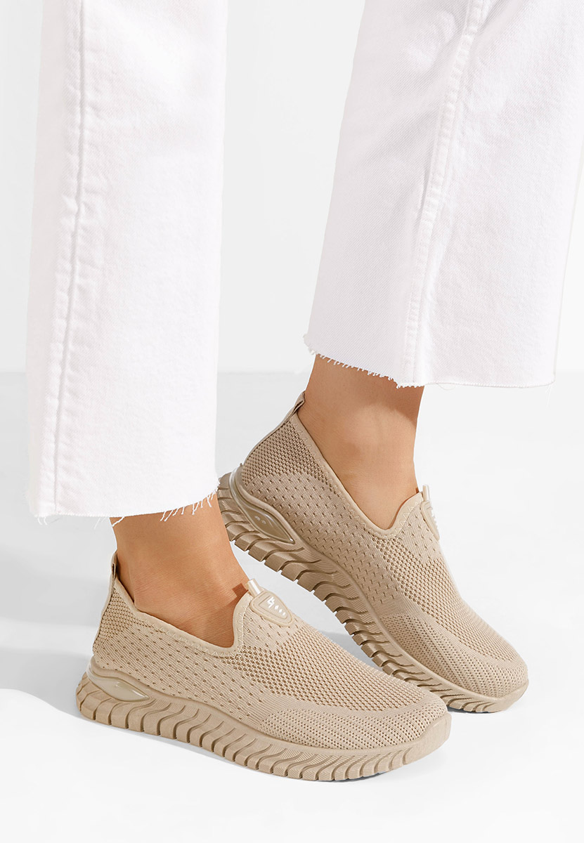 Khaki slip on tenisky Anyla
