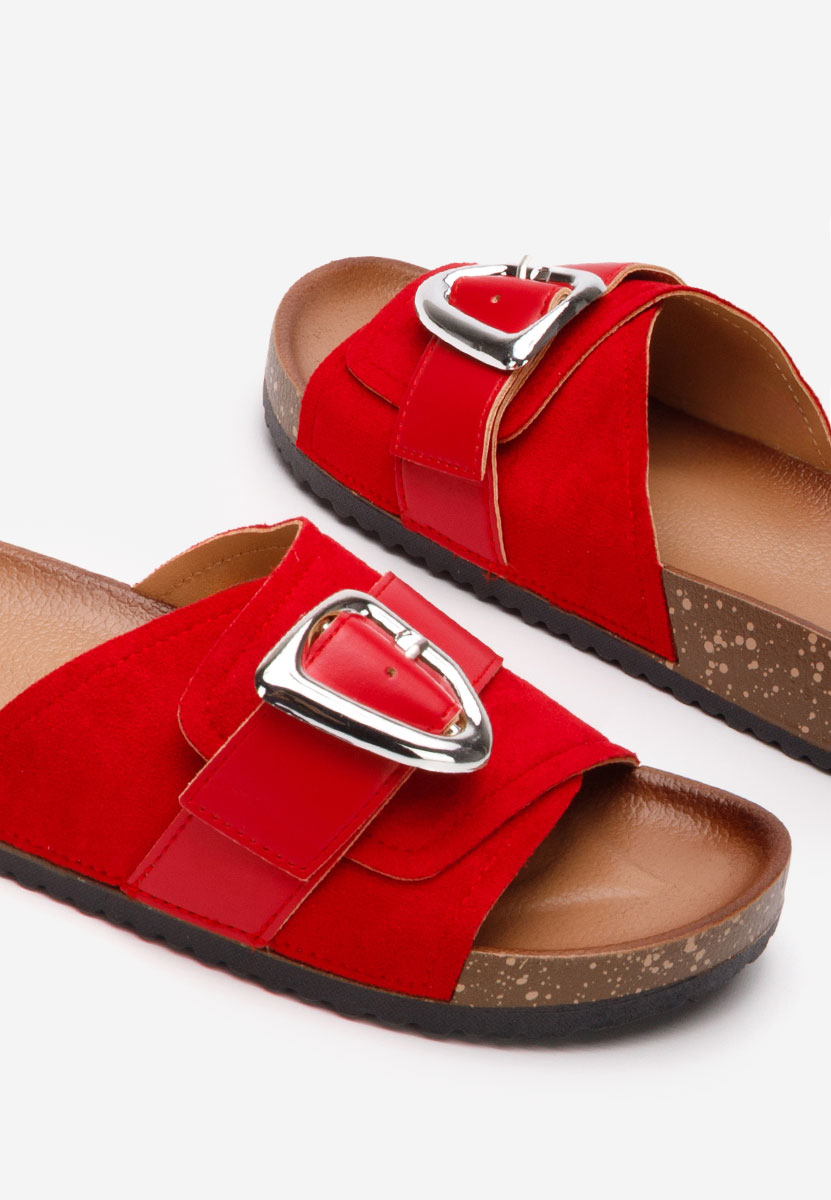 Červené dámské pantofle Isabelle