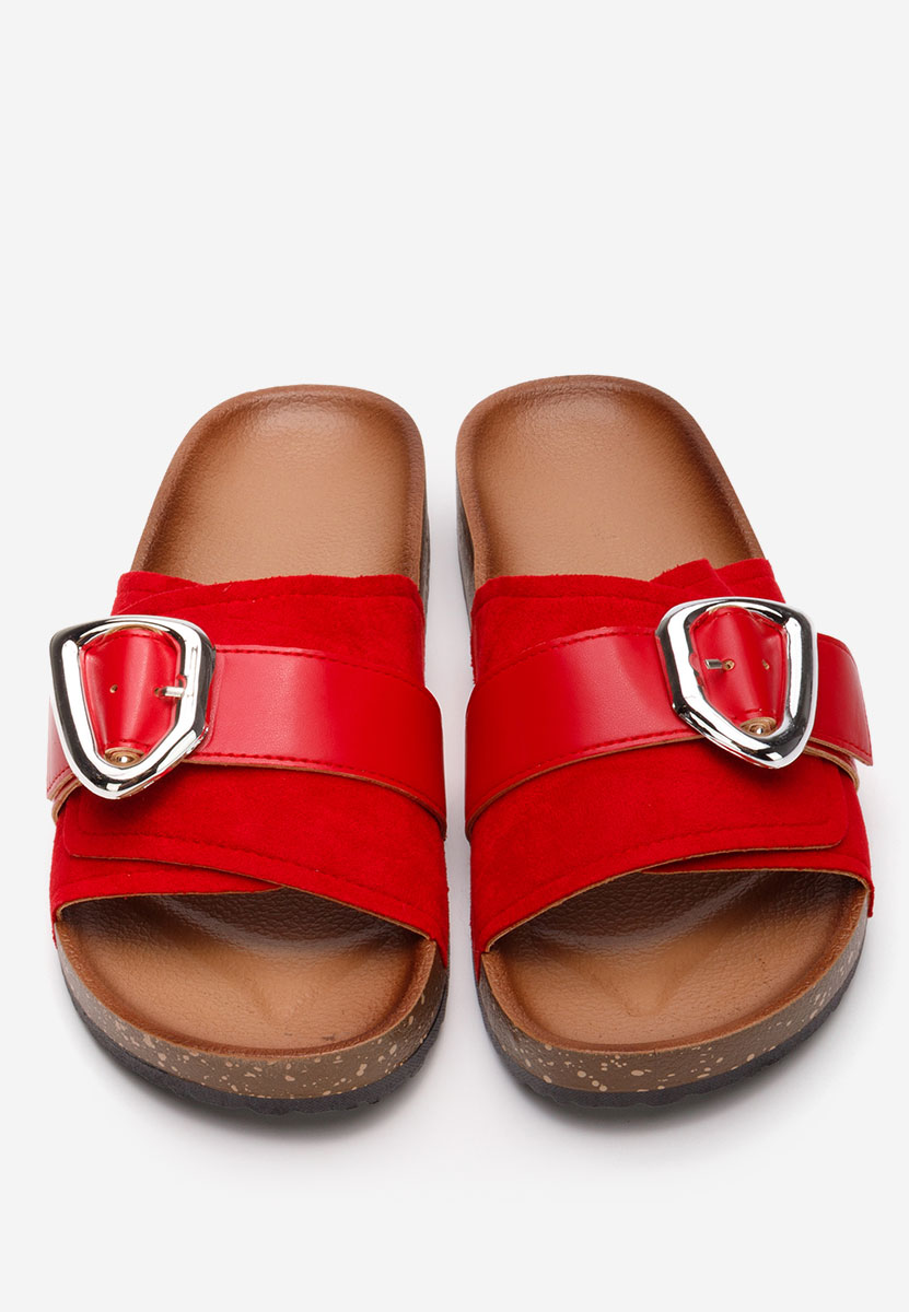 Červené dámské pantofle Isabelle