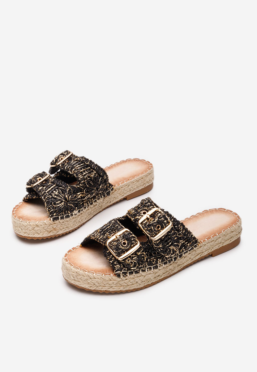 Černé dámské letní pantofle Harley