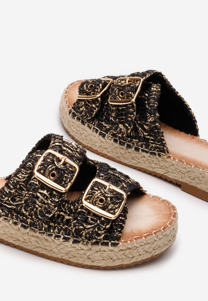 Černé dámské letní pantofle Harley