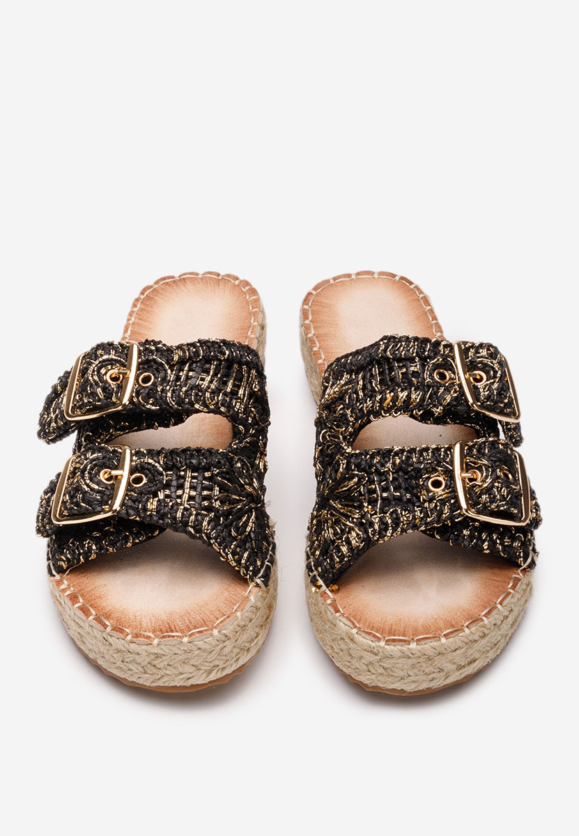 Černé dámské letní pantofle Harley