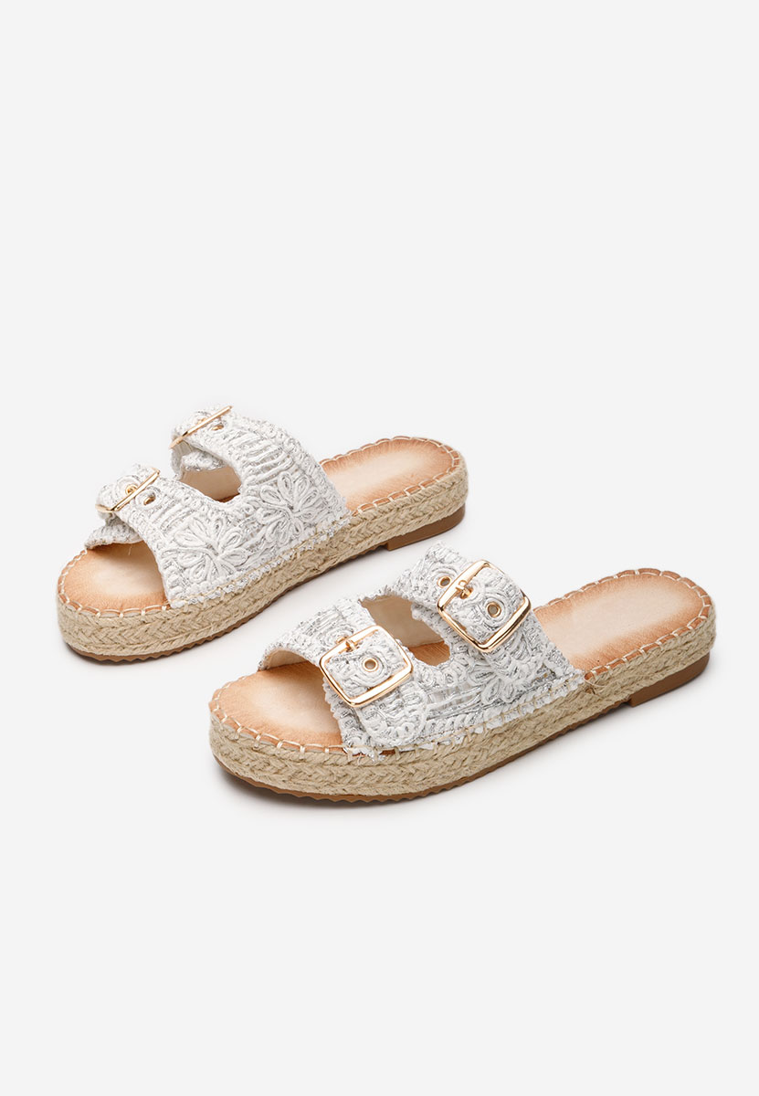 Bílé dámské letní pantofle Harley