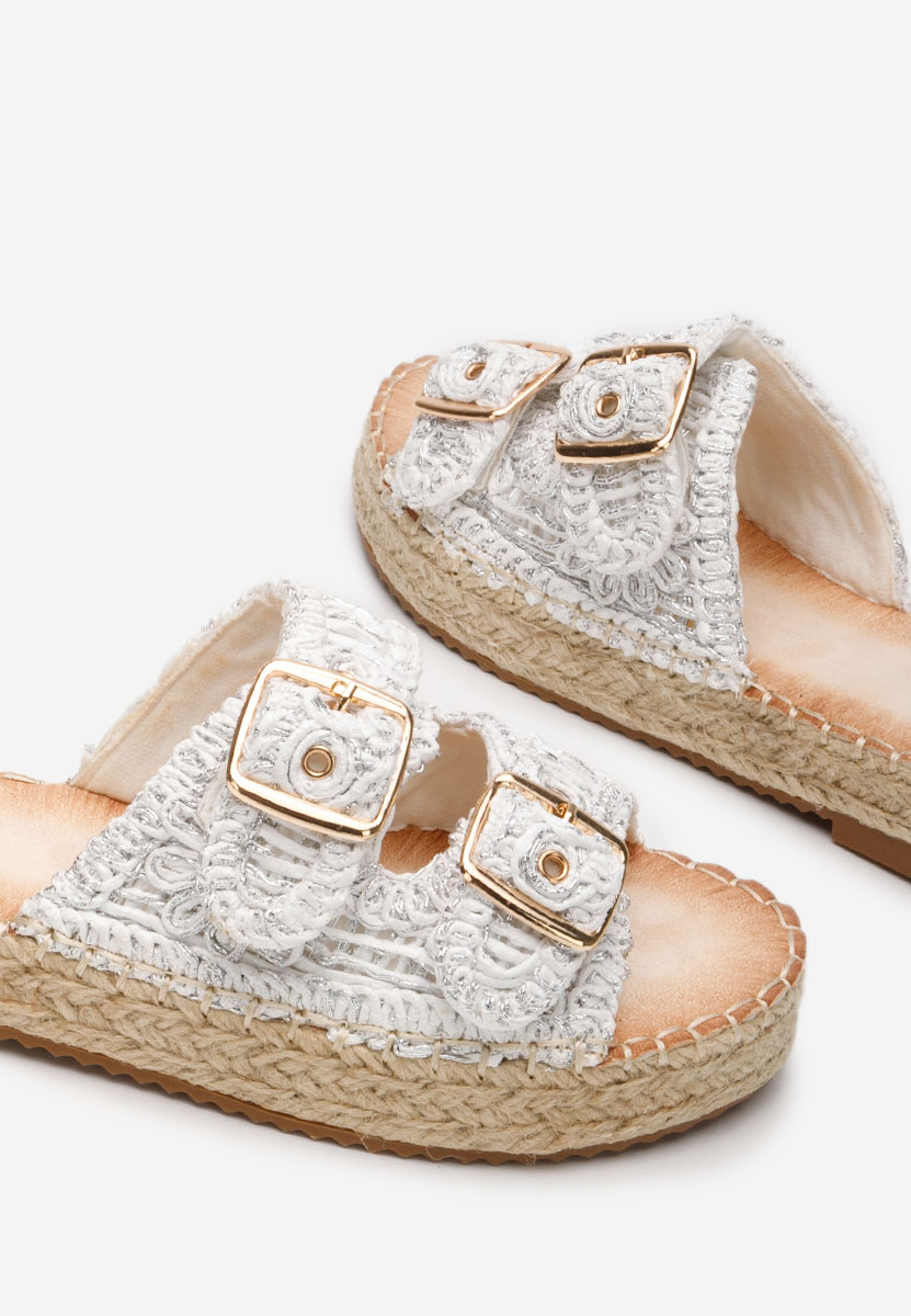 Bílé dámské letní pantofle Harley