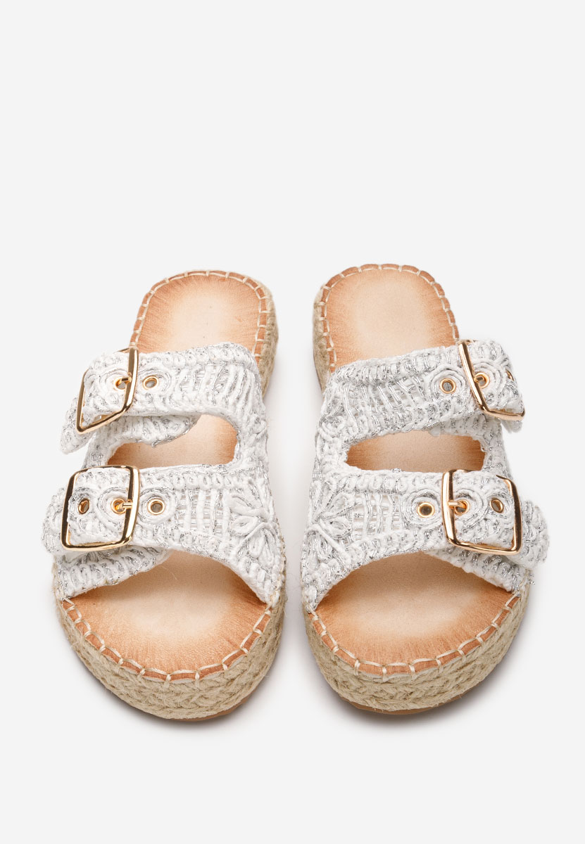 Bílé dámské letní pantofle Harley