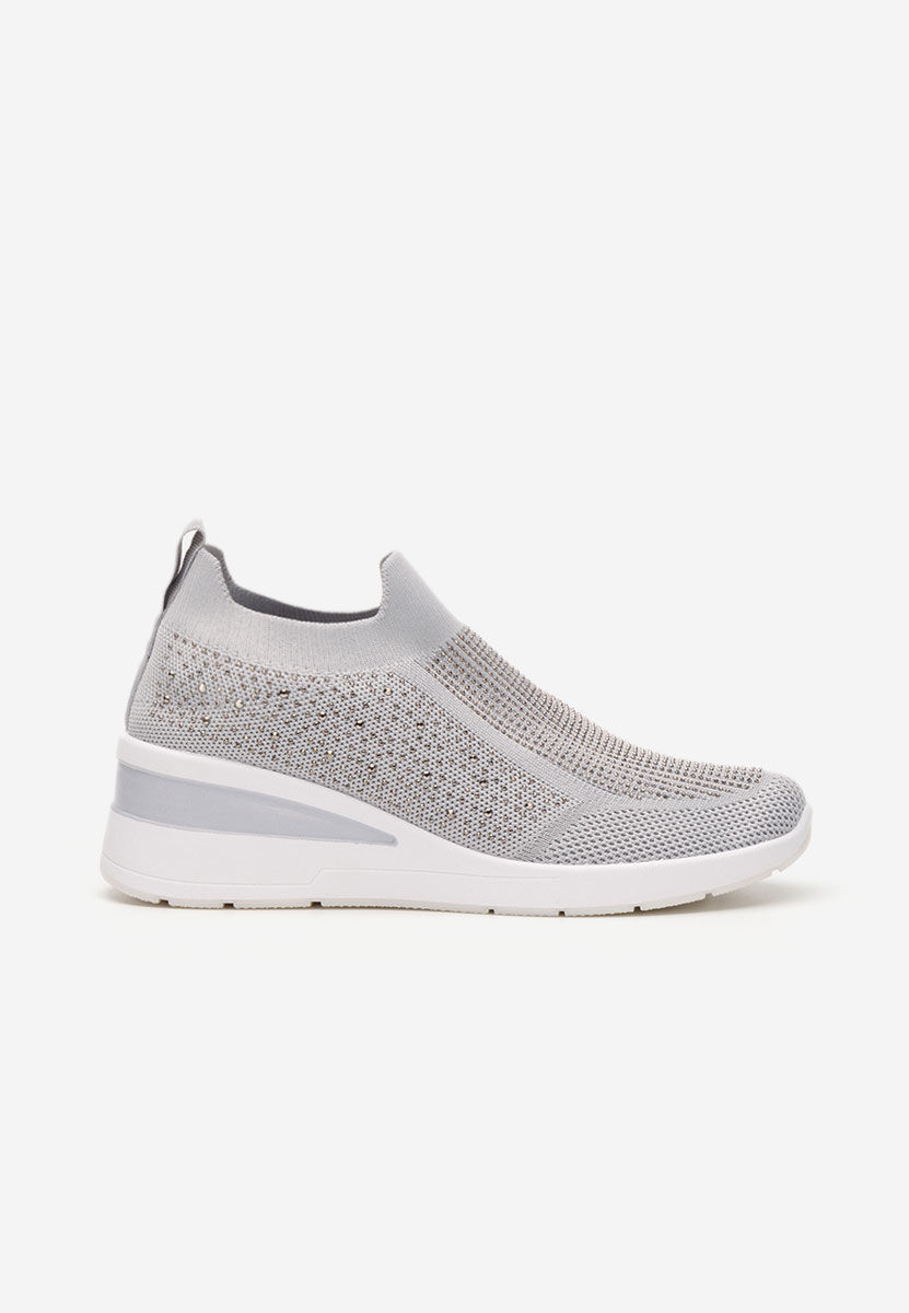 Šedé slip on tenisky Amelie