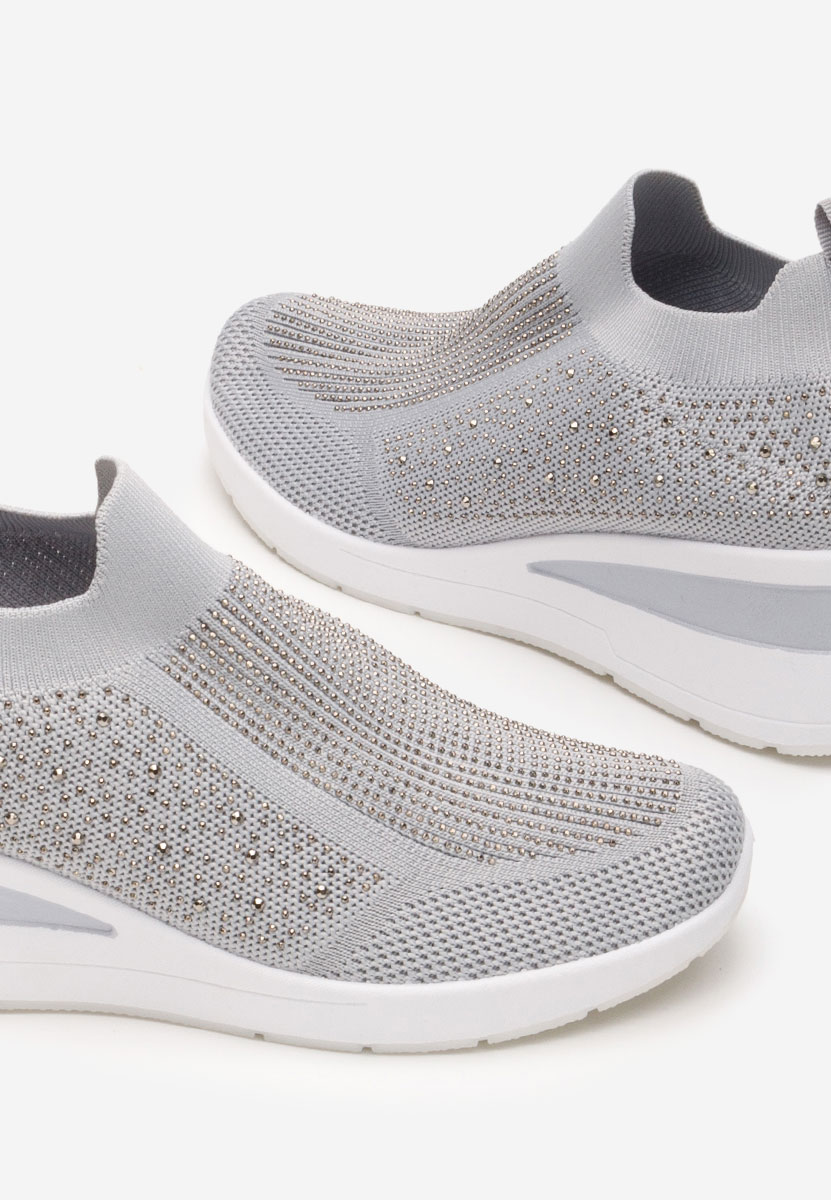 Šedé slip on tenisky Amelie
