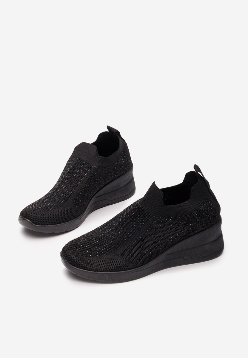 Černé slip on tenisky Amelie