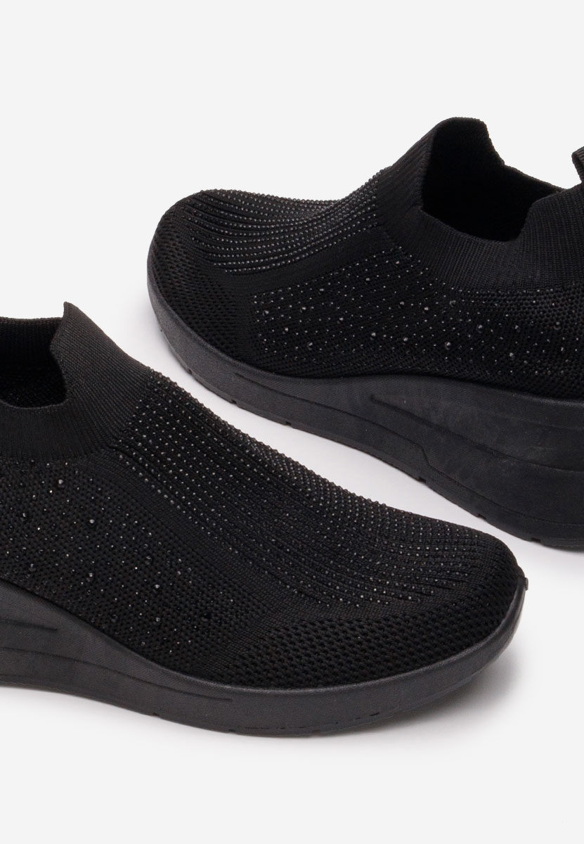 Černé slip on tenisky Amelie