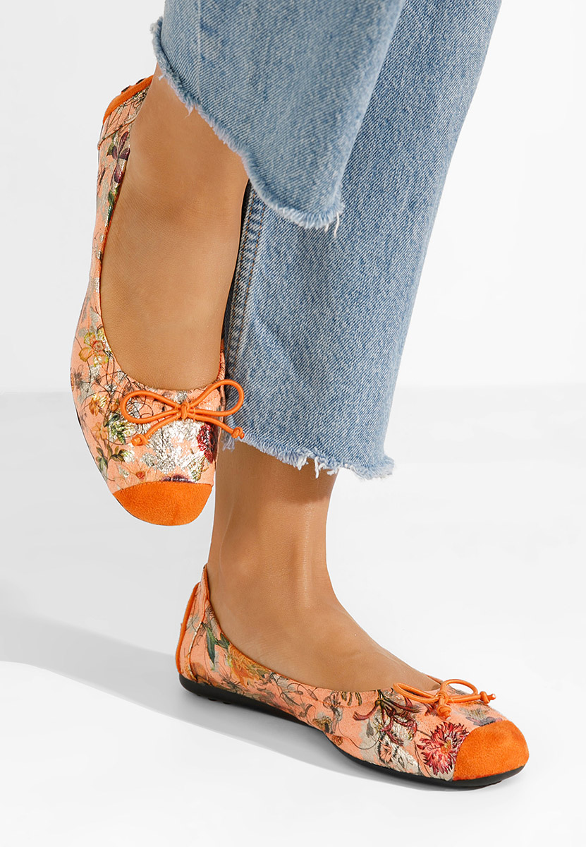 Oranžové dámské baleríny Doriya V2