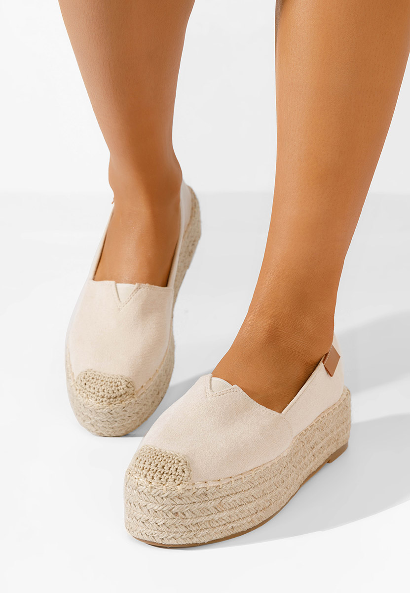 Béžové dámské espadrilky Laguna