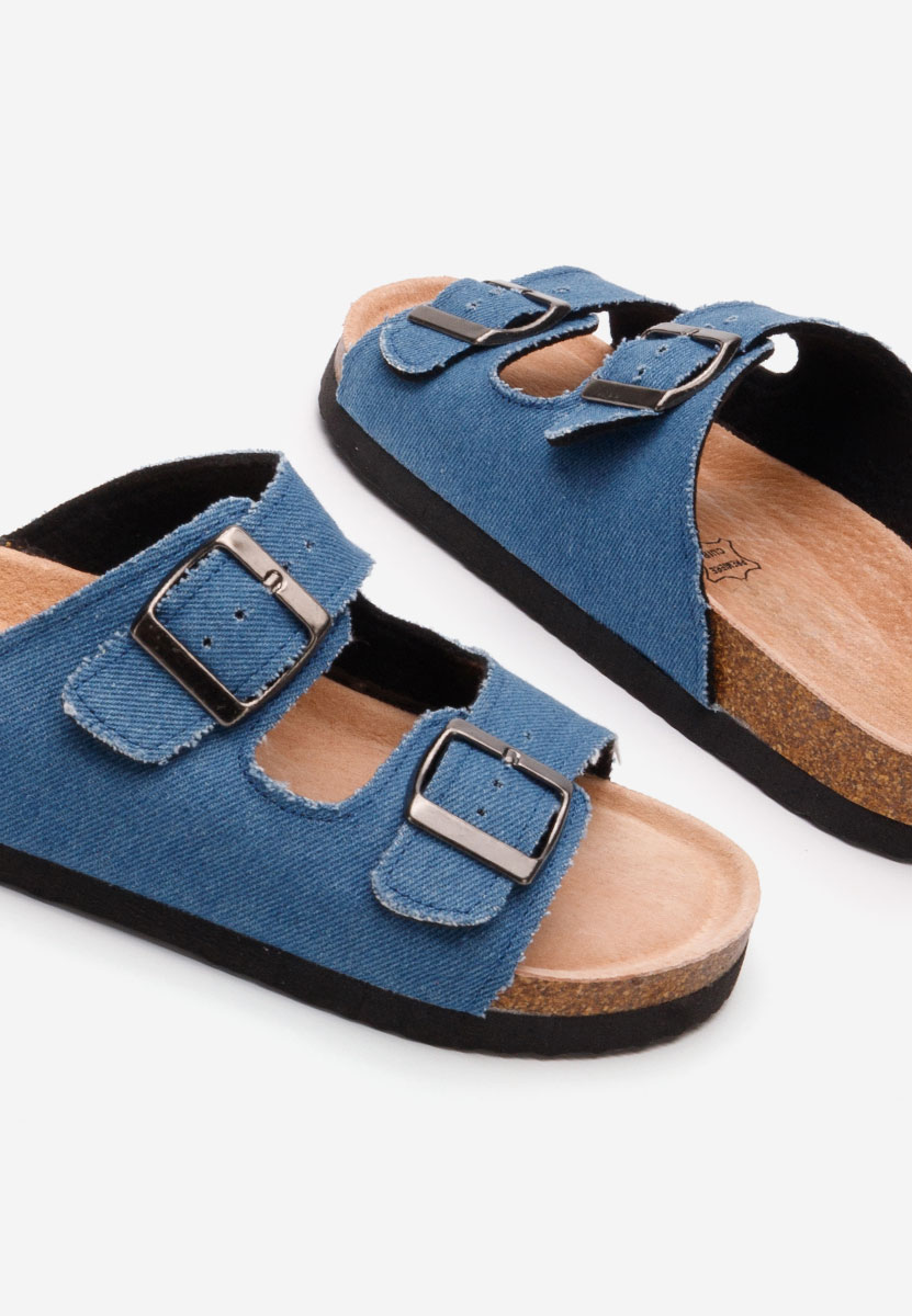 Denim dámské pantofle Vanasia