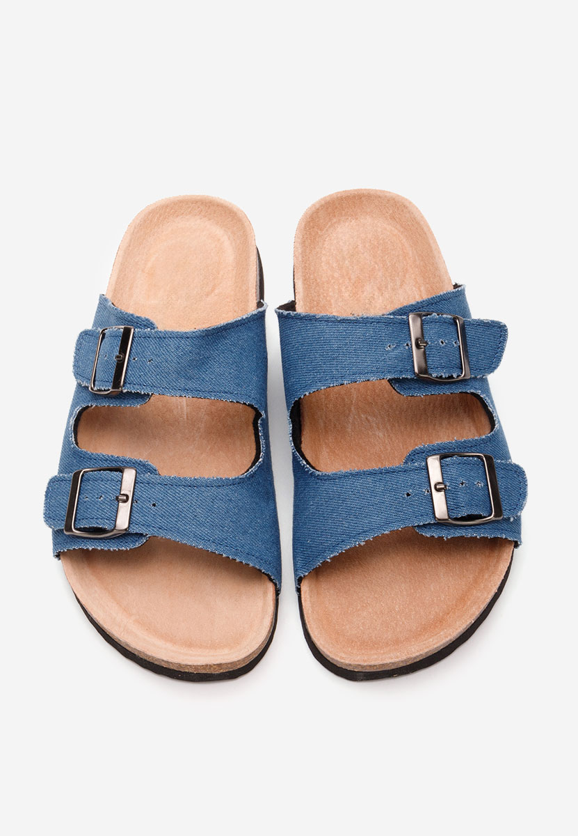 Denim dámské pantofle Vanasia