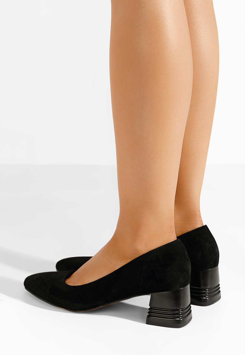 Černé kožené lodičky Fadicia V2