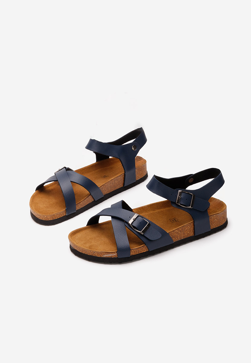 Tmavě modré pánské sandály Sebastian